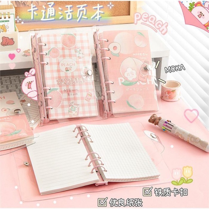 

Binder A6 Korea style diary Book lucu binder kekinian isi 100 lembar - Rabbit Drawing