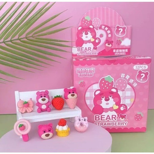 

Mystery Bag Eraser Sanrio Cute Blind Bag Penghapus Lotso