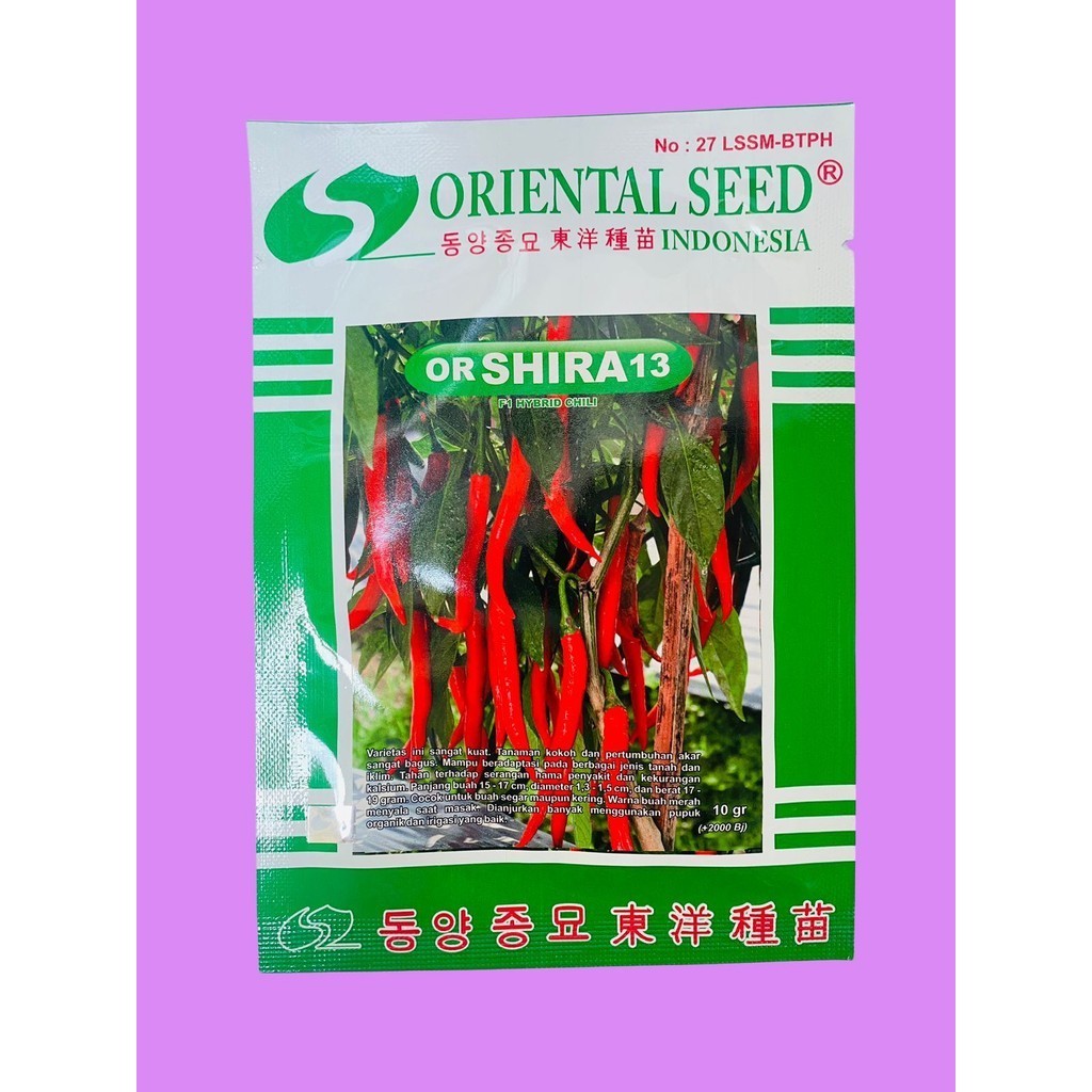 Benih cabai merah besar f1 or SHIRA 13 isi 10gr dari ORIENTAL SEED