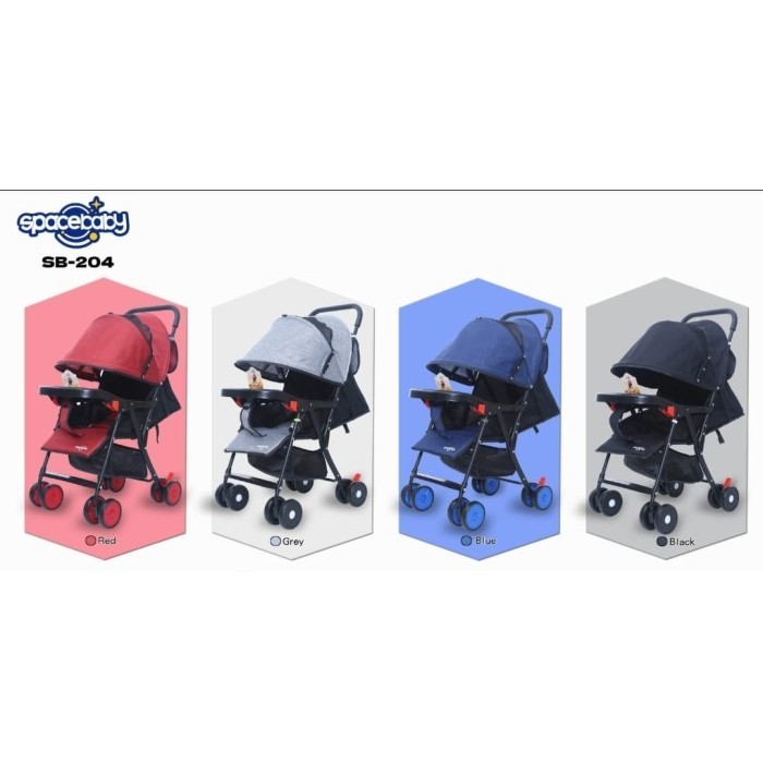 promo big sale11 space baby stroller sb 316 kereta dorong bayi - 204 hitam