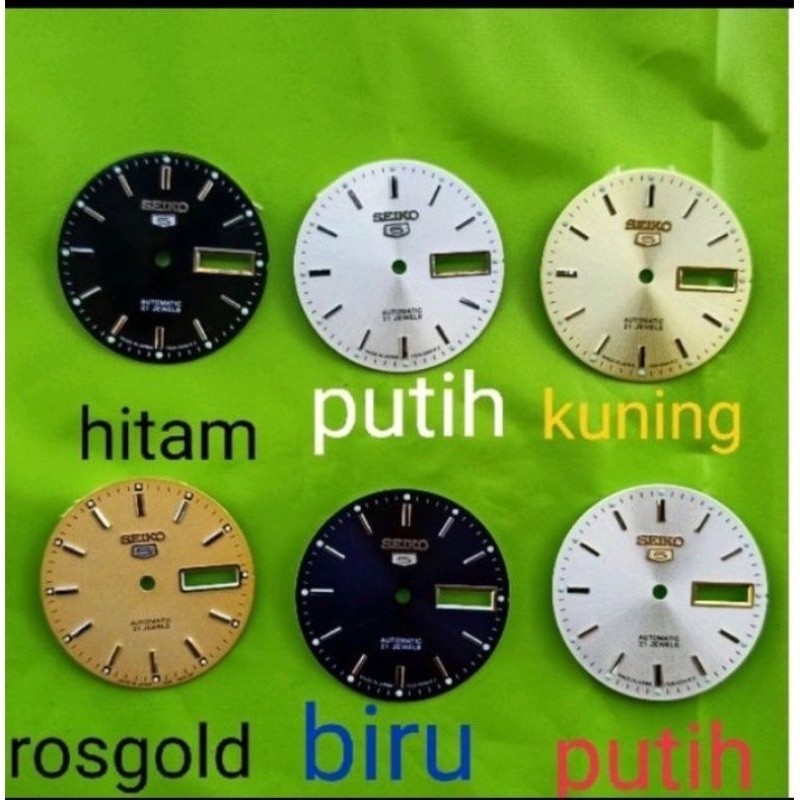 Plat jam tangan seiko 5 otomatis