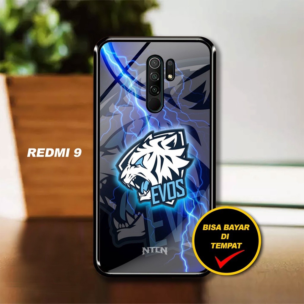 HEAVENCASE , Case Glossy , Case Xiaomi Redmi 9 Motif evos Gaming Esport Unik  Case Kilau Softcase Casing Sarung Hp Bisa COD Bayar Di tempat
