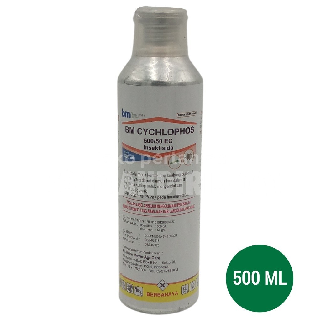 Insektisida Ulat Grayak BM Cychlophos 500/50 EC @500 ml