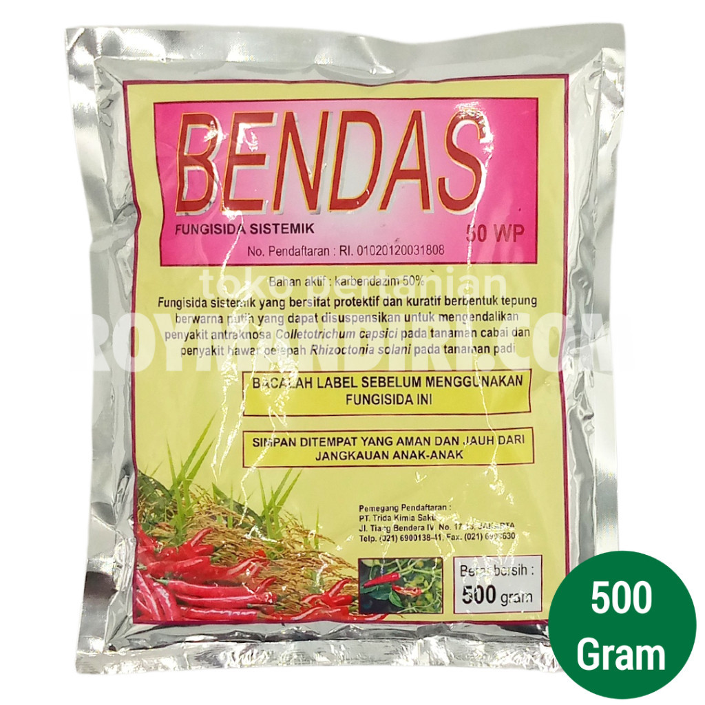 Fungisida Sistemik Bendas 50WP @500 gram