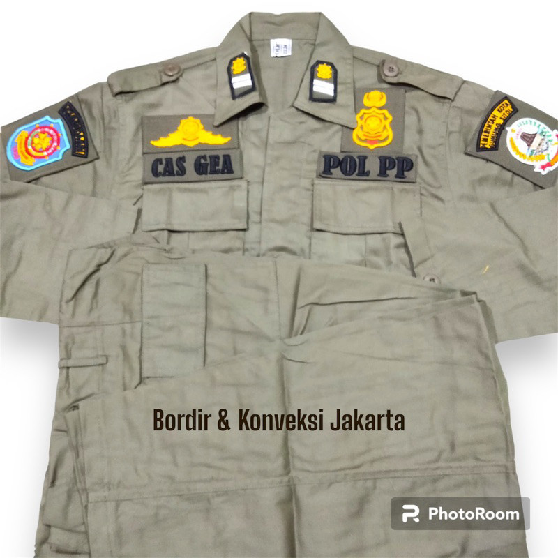 PDL pol PP Bahan Dril plus Bordir