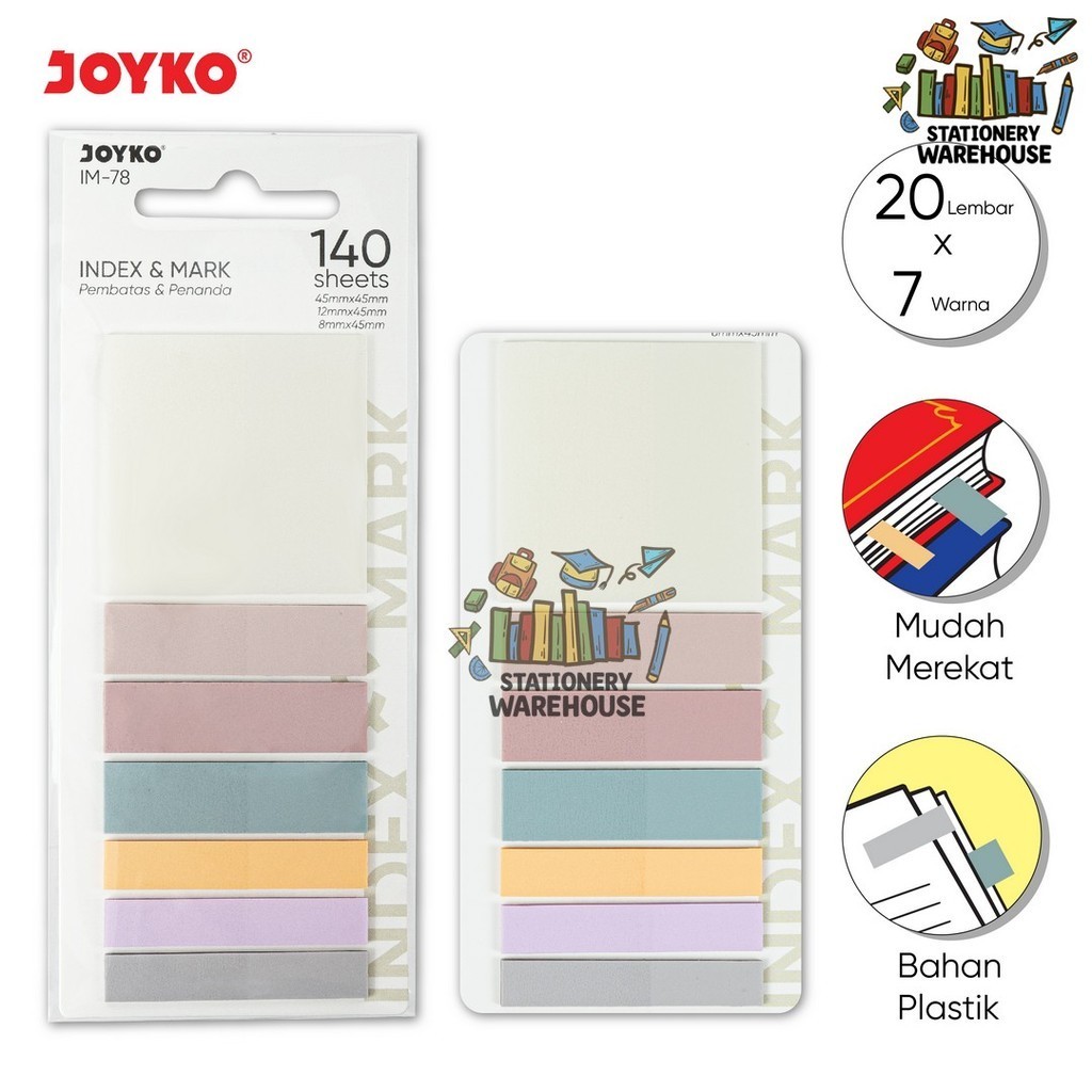 

Index Mark Penanda Pembatas Joyko IM-78 Plastik