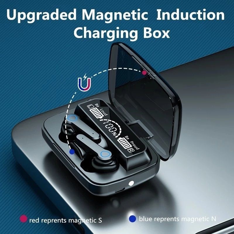 TWS M19 headset Bluetooth HIFI BASS waterproof Stereo music sport gaming telfon earphone wireles mic