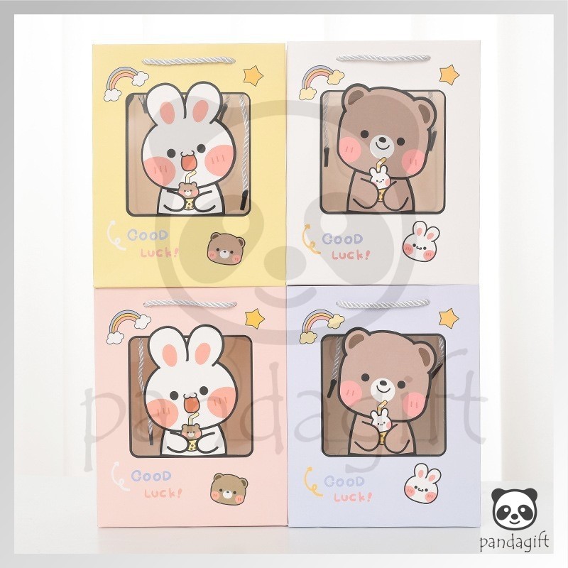 

Goodie Bag Paper Bag Ulang Tahun Anak Bear Tas Bingkisan Rabbit Tas Ultah Souvenir - GG0342