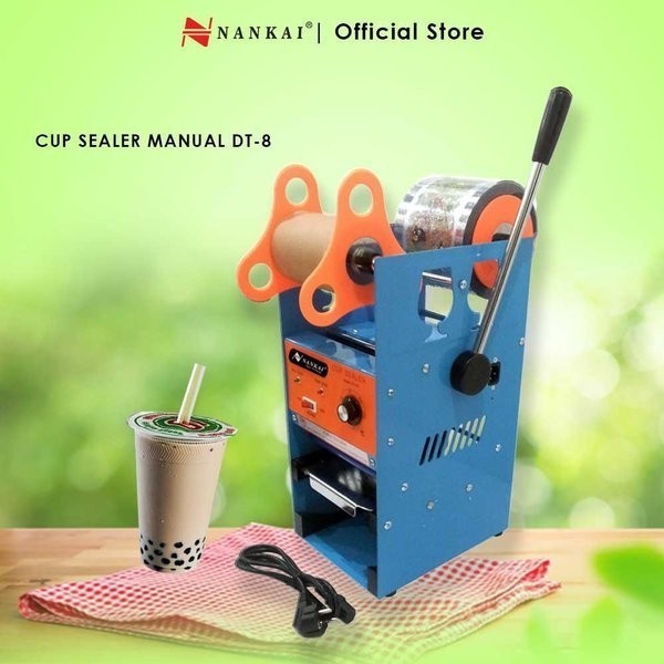 ALAT PRES GELAS PLASTIK - CUP SEALER MANUAL DT 8 NANKAI