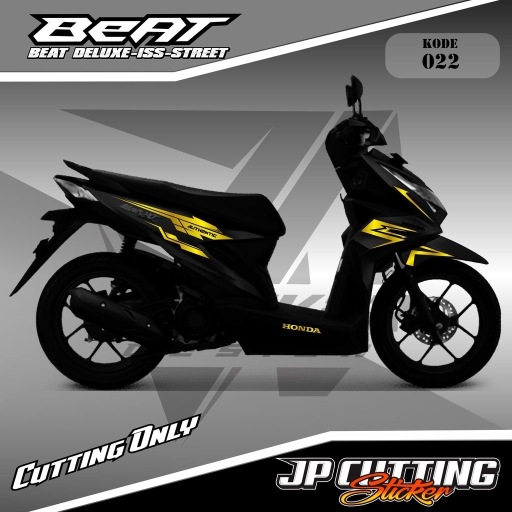 Cutting BEAT DELUXE/STREET/ISS - Stiker Variasi/Aksesoris Honda Beat Deluxe-ISS-Street Tahun 2020-Se
