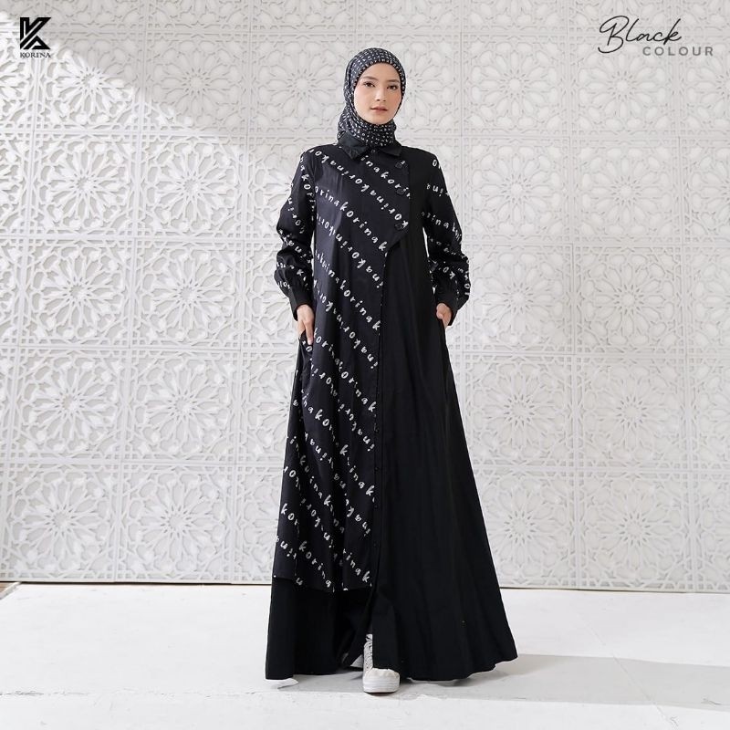 newpromoterbatas NEW KORINA HAWA Dress || Korina_id || Gamis Korina || Casual dress