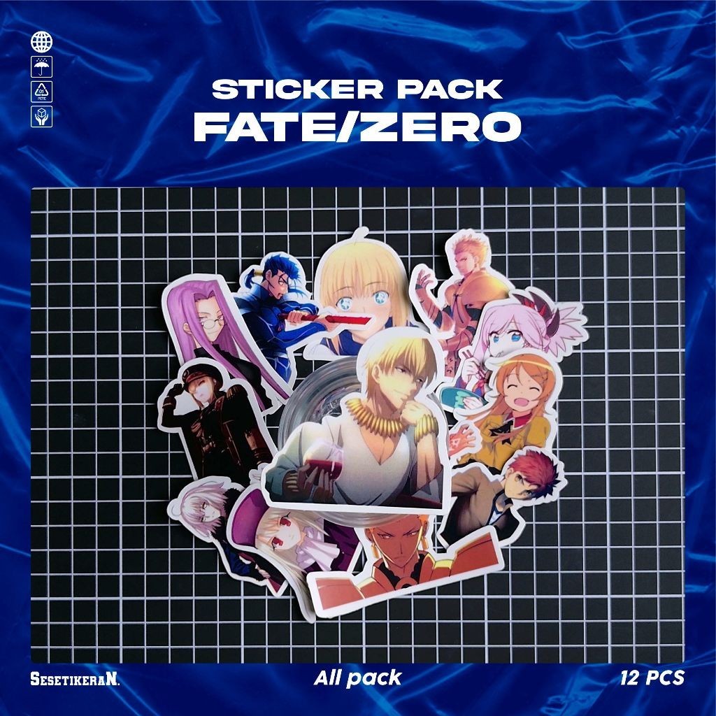 

COD✨ Sesetikeran Pack Anime Fate Zero Sticker Cute Keren Untuk Koper Laptop Skateboard