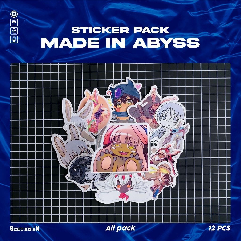 

COD✨ Sesetikeran Pack Anime Made In Abyss Lucu Sticker Cute Keren Untuk Koper Laptop Skateboard