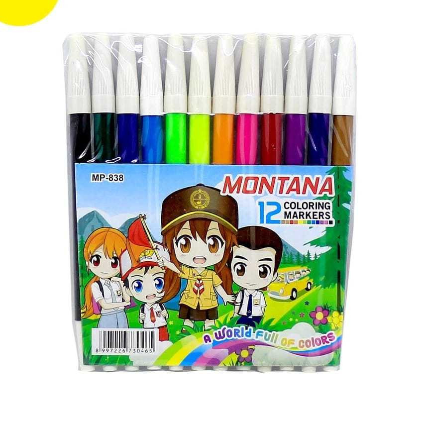 

12Pcs Spidol Kecil Warna Warni / Spidol Mewarnai / Spidol 12 Warna