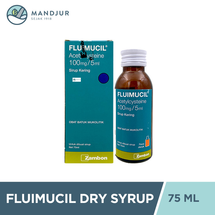 Fluimucil Dry Sirup 75 mL - Obat Batuk Pengencer Dahak