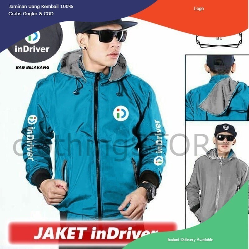JAKET INDRIVER / HOODIE PARASUT BOLAK BALIK DRIVER INDRIVER TERBARU