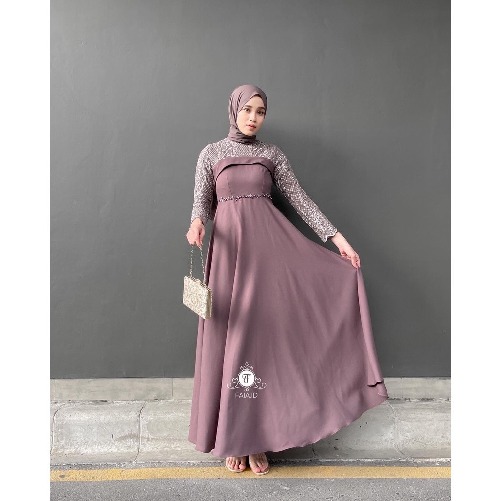 ( PRE-ORDER ) BELLEZA DRESS pesta muslim FAIA.ID Promo Flash Sale
