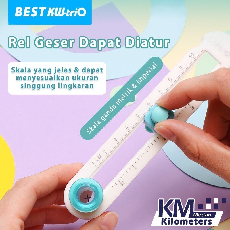 

Circle Mini Cutter Kw-trio 1 cm - 10 cm / 1 - 4 inch Pisau Alat Potong Kertas Sticker Bulat / Lingkaran / Bundar Kualitas Eksport