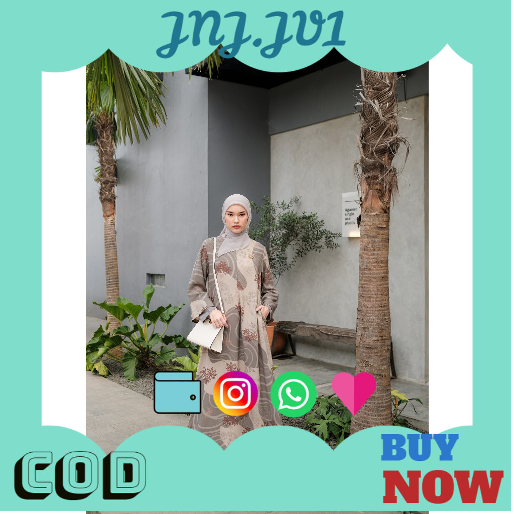 5.5 BIG SALE ZM Zaskia Mecca - Luny Cream Gamis - Jelita Indonesia - Edisi Maluku