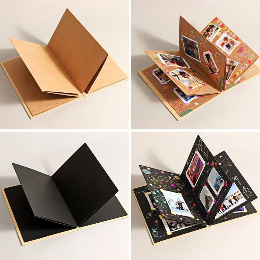 Scrapbook Album Foto Photocard Aesthetic 5R 6R Album Vintage Buku Catatan Story Book Kado