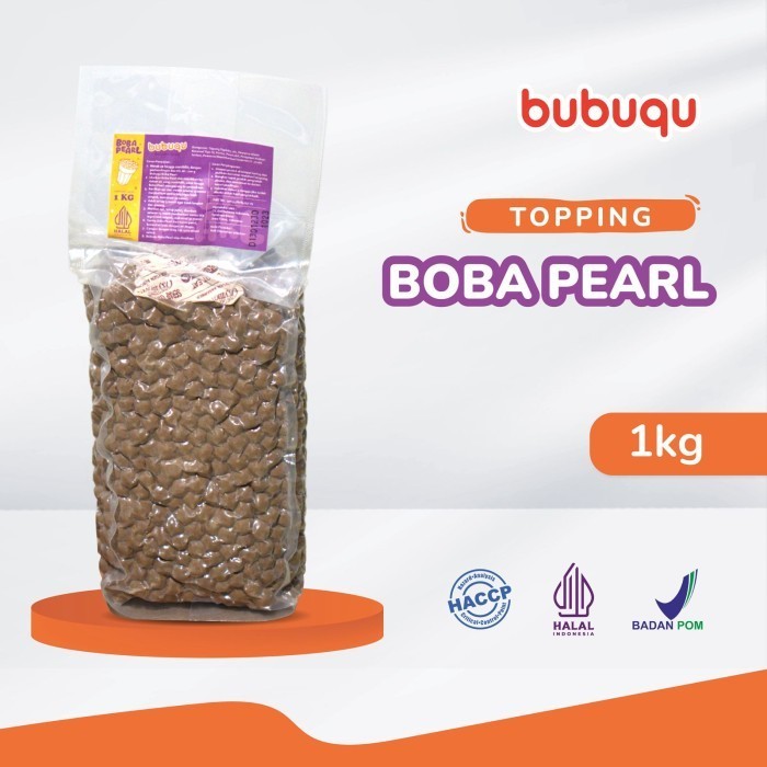 

Spesial Promo -sukron_86 Bubuqu Boba Brown Sugar - Topping Tapioca Pearl / Bubble 1 Kg