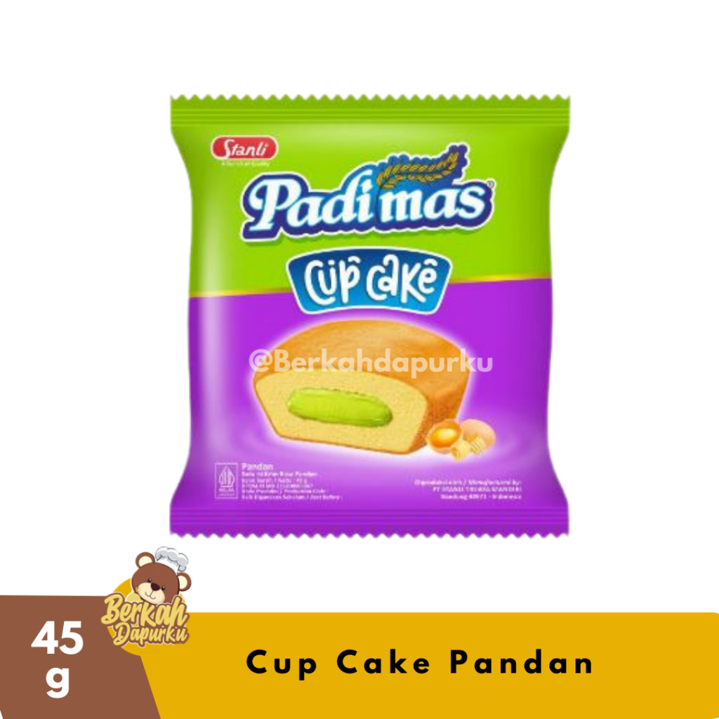 

Padimas Cup Cake Pandan Bolu Isi Krim