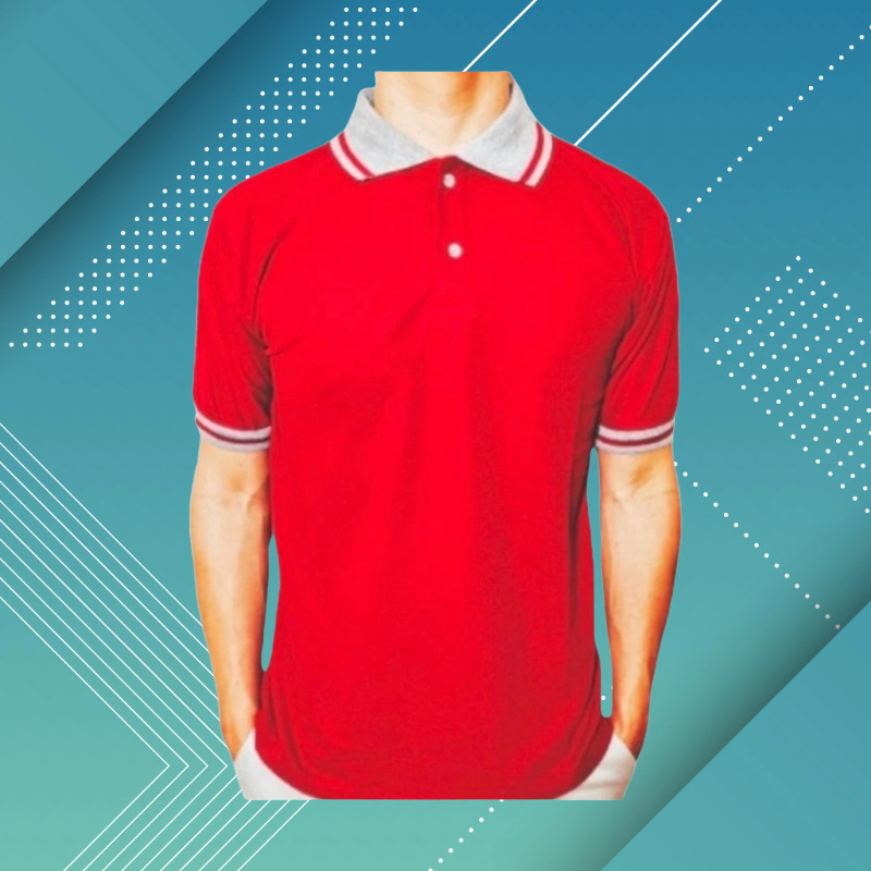 KAOS POLO SHIRT LENGAN PENDEK KERAH KOMBINASI BAJU PRIA WANITA POLOS WARNA HITAM PUTIH COKLAT KUNING