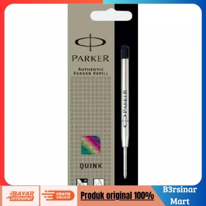 

[[KUALITAS TERBAIK]] ISI ULANG / REFILL BALLPOINT PARKER / PULPEN PARKER Hitam COD