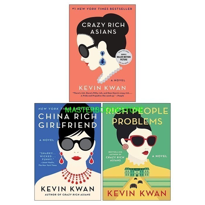 Kevin Kwan Crazy Rich Asians Trilogy Collection 3 Books Set