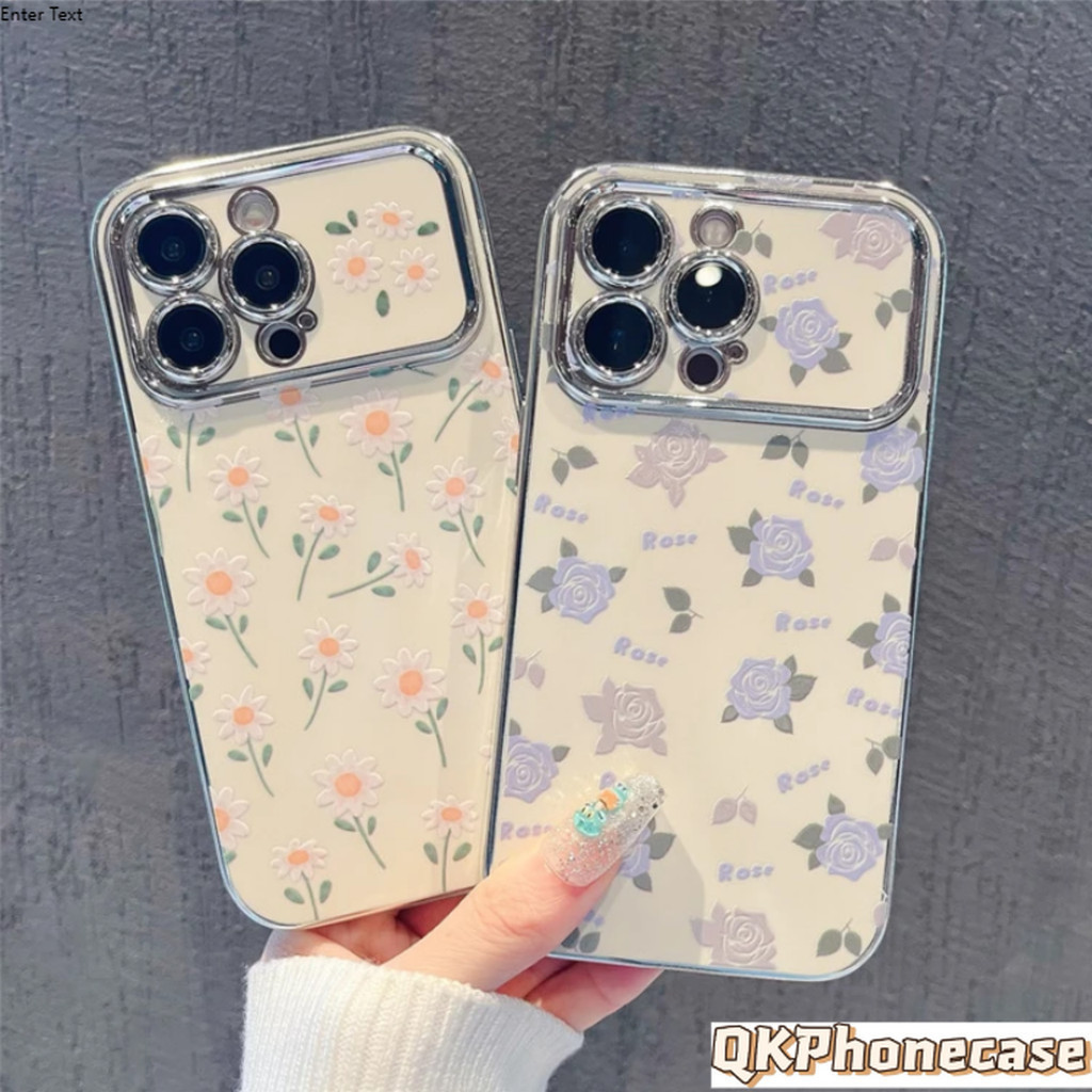 【Perlindungan Kamera】Case Tulip-Terbaru Soft Case iPhone 11 13 XR 12 14 15 PRO Plus +11 12 13 14 15 