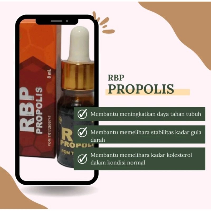 Rbp Propolis Asli Original Suplemen Herbal Kesehatan