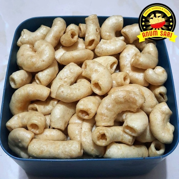 

JAJAN PASAR/ SNACK GURIH/ Kerupuk Makaroni Gurih Original LARISS - Anum Sari - 250 Gram