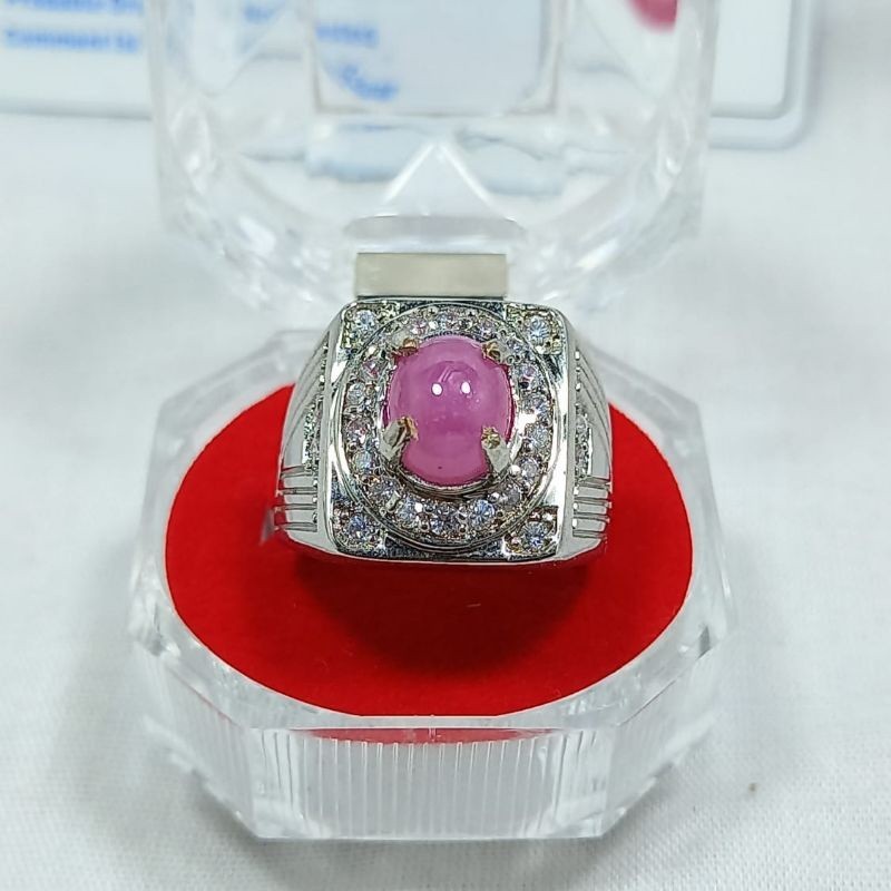 Promo Guys Batu Ruby Star Asli Natural lengkap dengan sertifikat