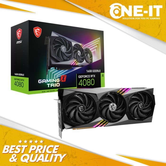 VGA MSI GeForce RTX 4080 16GB GAMING X TRIO 16G GDDR6X RTX4080 DDR6X