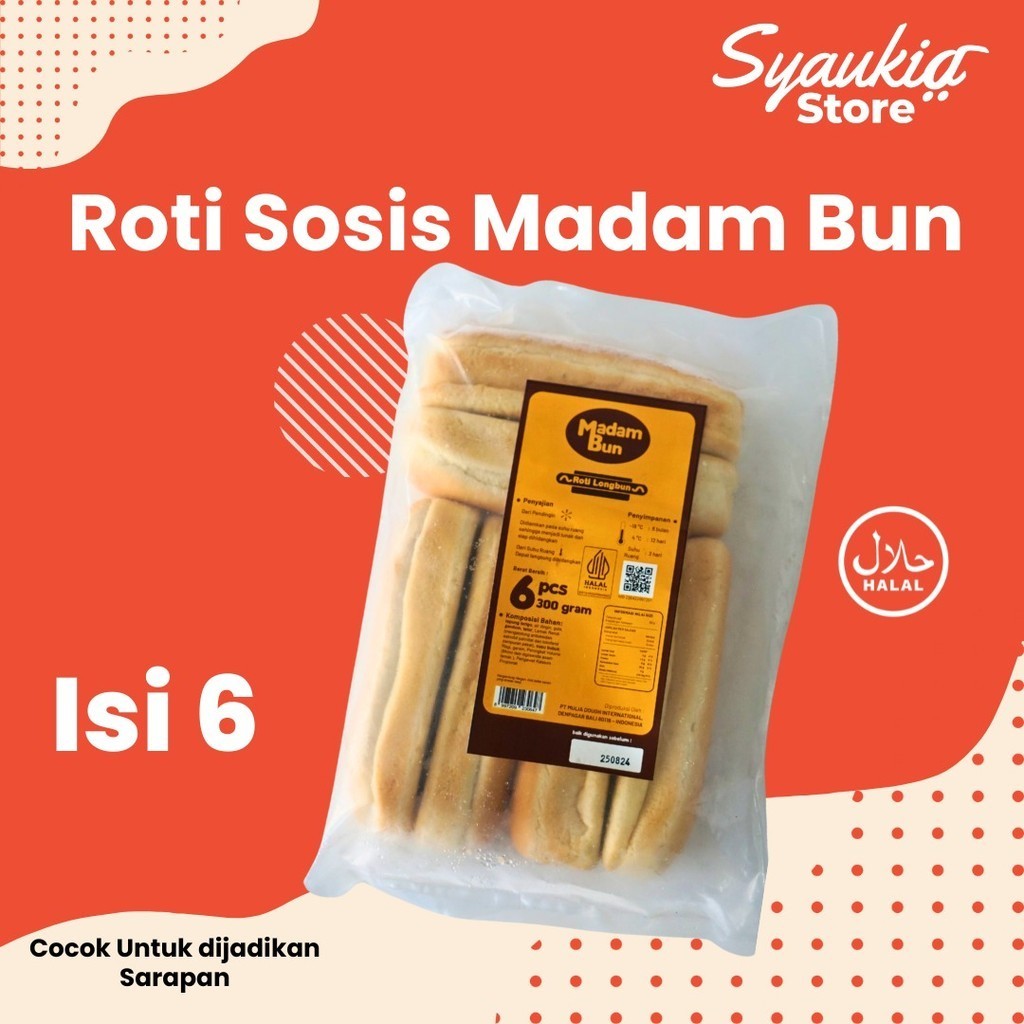 

Madam Bun Roti Sosis isi 6 Pcs Depot Kuliner Roti Hotdog Syaukia Store