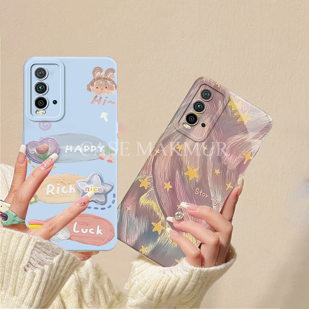 Kesing Untuk Xiaomi Redmi 9t Karakter Motif Silikon Tpu Softcase Cover