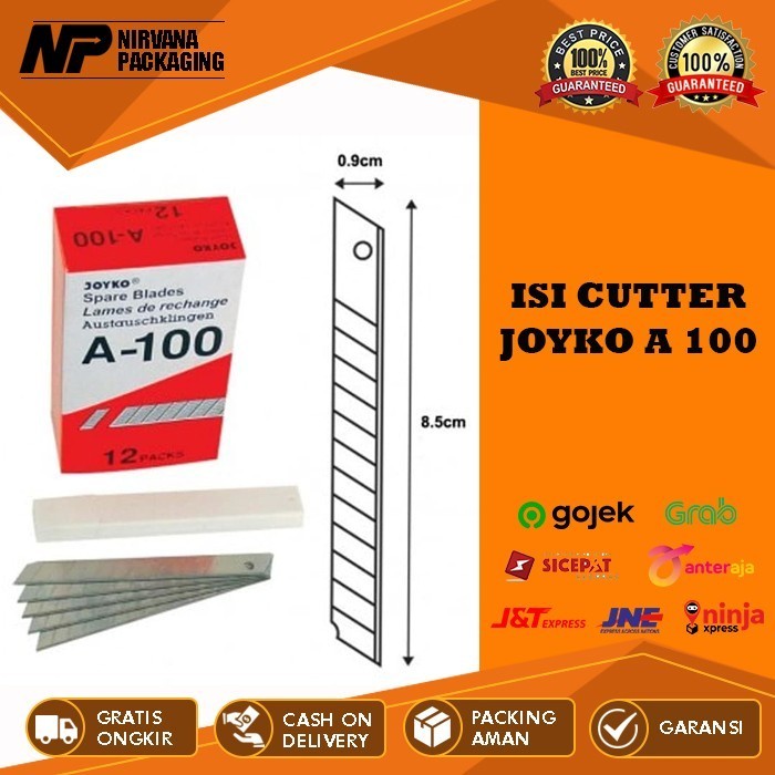 

ISI CUTTER JOYKO A 100/ ISI PISAU CUTER A100/ REFILL KATER KECIL A 300