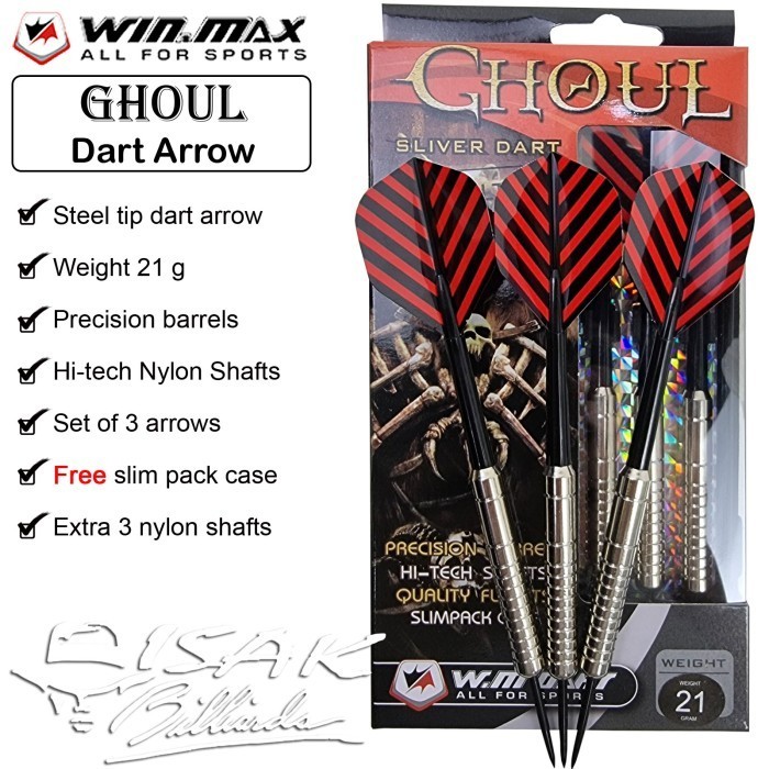Dart Arrow WinMax Ghoul 21g Set Panah Jarum Darts Dartboard Steel Tip