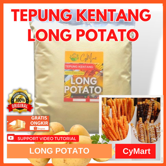 

[Ready] Tepung Kentang Potato Flakes 500gr . (Khusus untuk LONG POTATO)