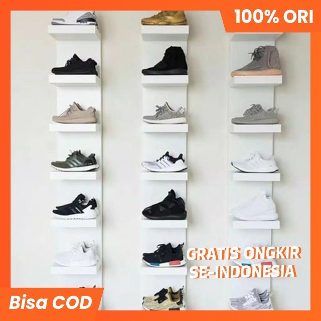 promo rak dinding multi fungsi/rak sepatu/rak tas/rak kosmetik .7 susun