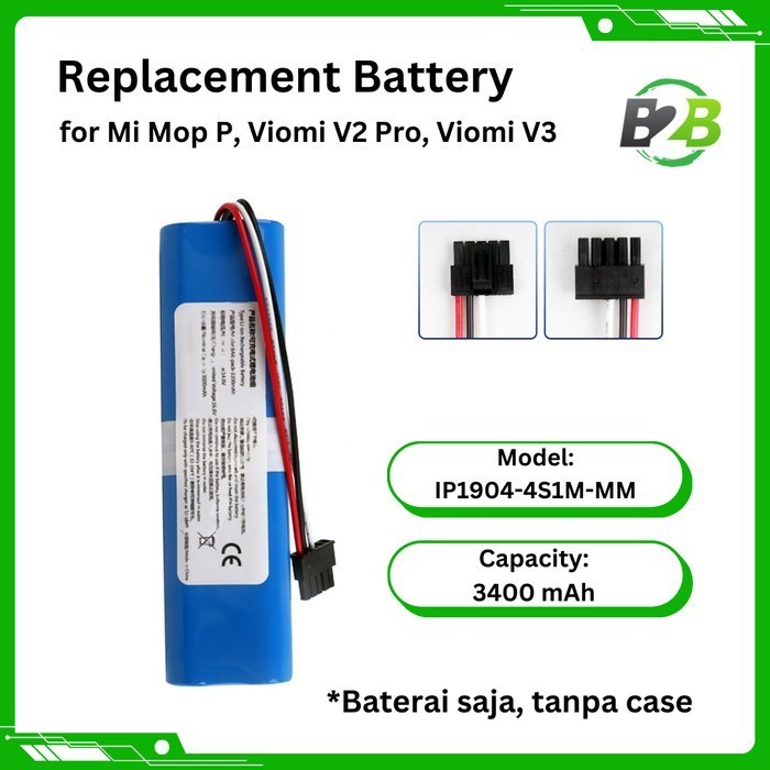 Mi Robot Vacuum Mop P / Viomi V2 Pro / Viomi V3 Battery Replacement Baterai Penyedot Debu