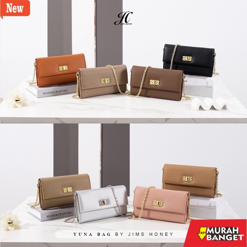 Selempang Wanita Kekinian Jims Honey - Yuna Mini Sling Bag Tas Imut Cewek Simpel Dompet Tali Panjang