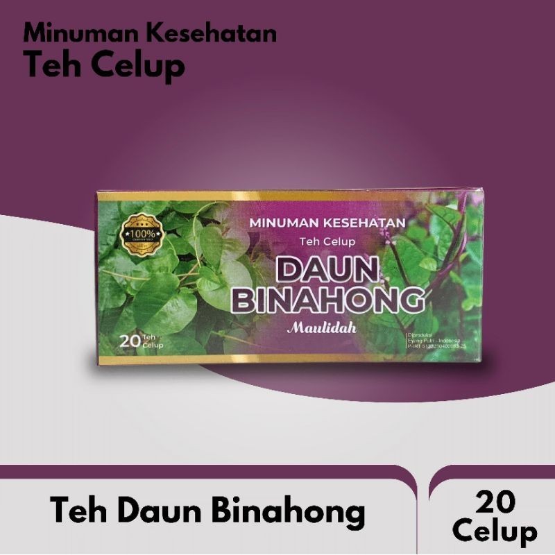 

Teh Celup Daun Binahong MaulidaIsi 20 teh celup @ 2gram