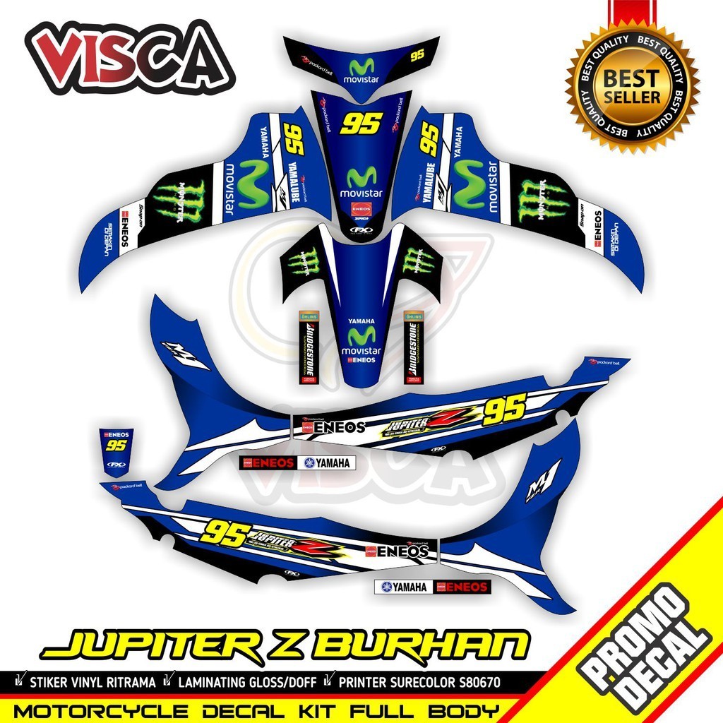 Decal Jupiter Z Burhan Full Body Stiker Jupiter Z Burhan Full Body Striping Jupiter Z Burhan Variasi