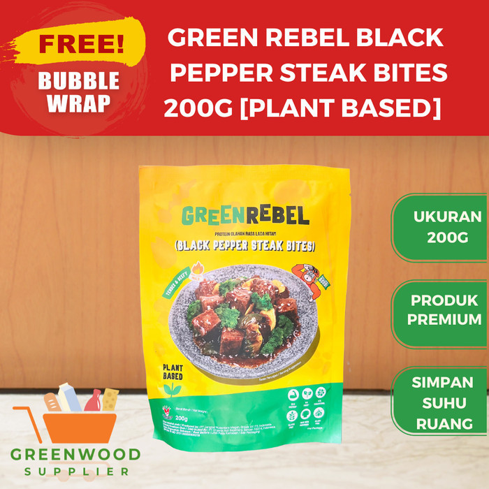 

Green Rebel Black Pepper Steak Bites - 200G [PLANT BASED]