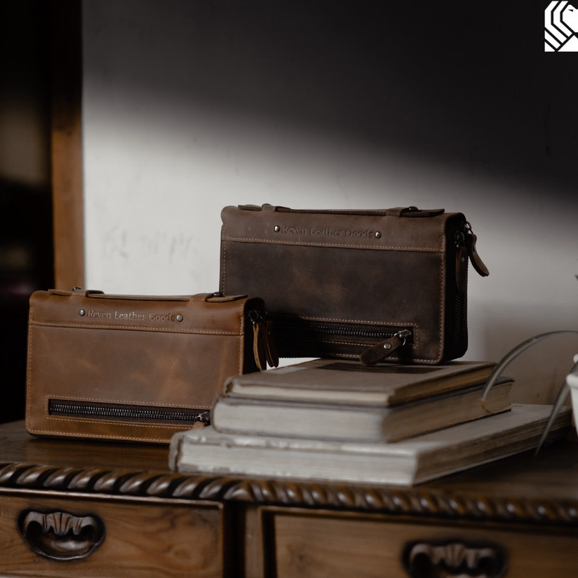 Handbag Clutch Pria Premium Kulit Sapi Asli Tas Tangan Original Branded 100% Benicio Hand Bag