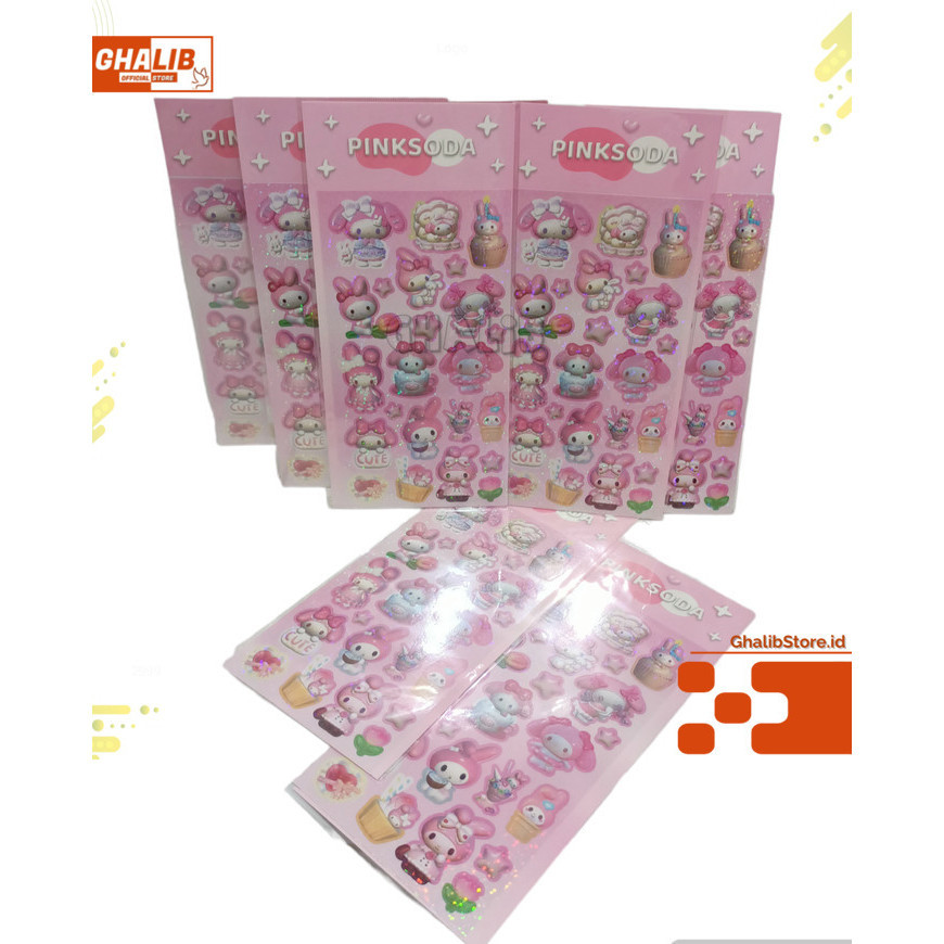 

Sticker Stiker Laser Sanrio Hologram Motif KUROMI - HOLOGRAMMELODY