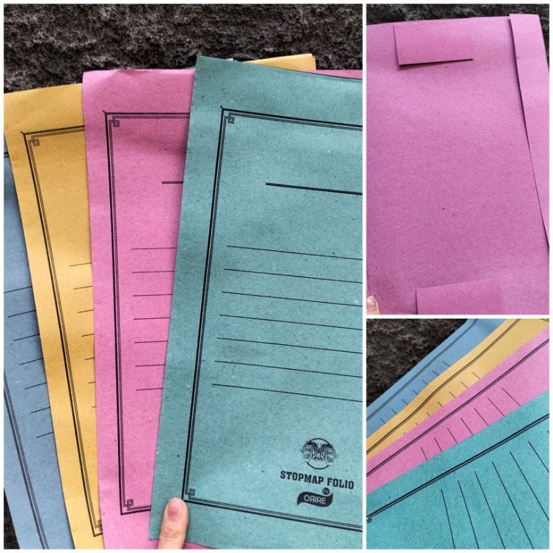 

[per PAK/ 50Lbr] Stopmap/ map kertas - ABO