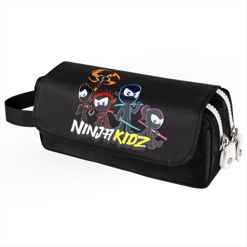 

2023 NEW Ninja Kidz Cartoon Children Pencil Case Multi Layer high quality Student Stationery Box Stationery Storage Bag