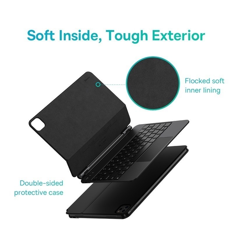 

New Bluetooth Wireless Keyboard Case for iPad Pro Magnet Keyboard For iPad Air 5 4 Case Tablet Folding Keyboard With Trackpad